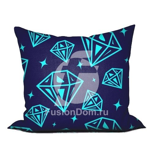 Акриловое Декоративная подушка с рисунком из сияющих кристаллов