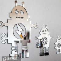 Акриловое зеркало Робот