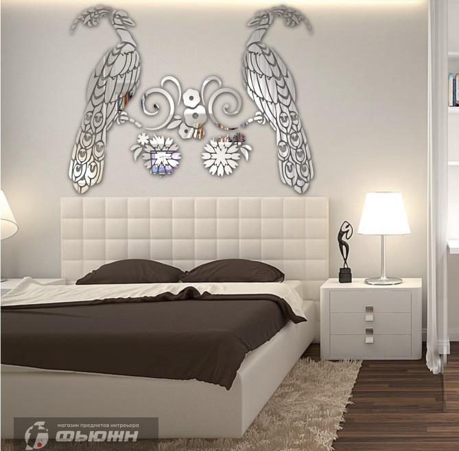 Акриловое Зеркало Павлин