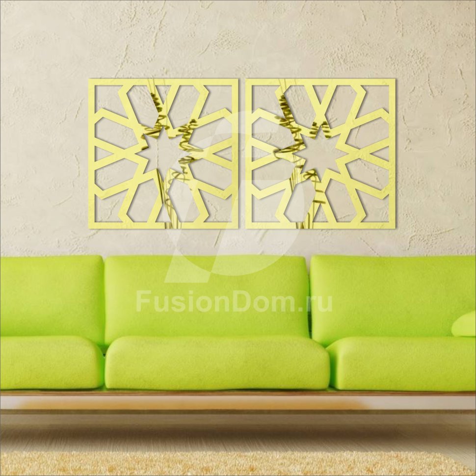 Декоративное акриловое панно Шестиконечная звезда