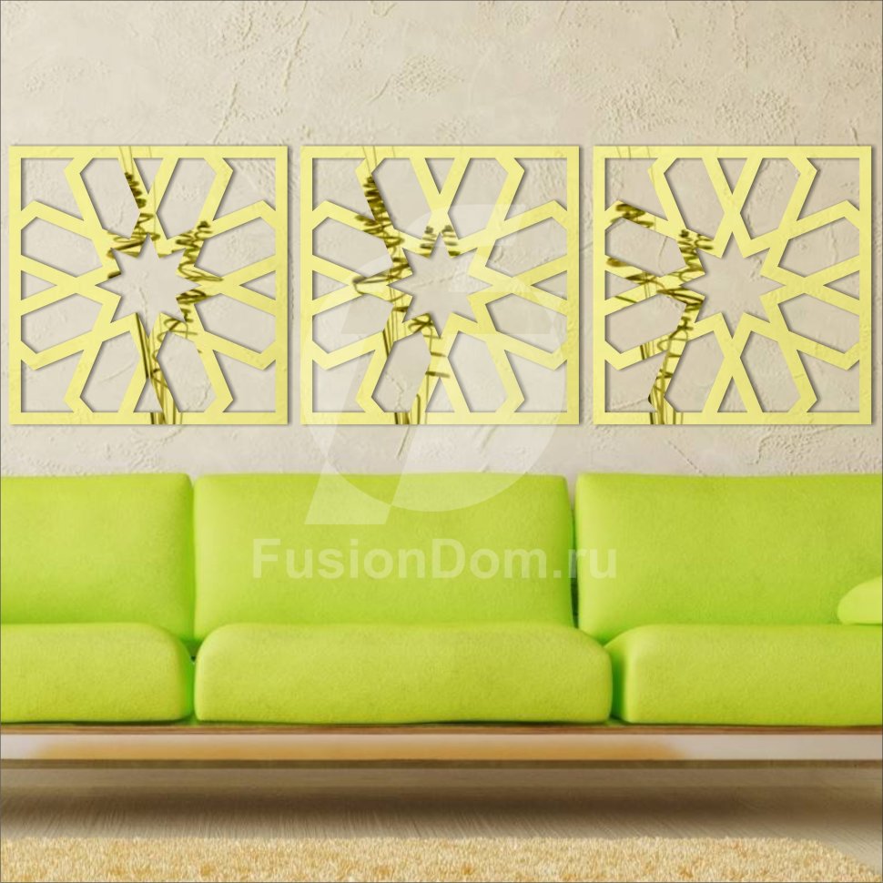 Декоративное акриловое панно Шестиконечная звезда