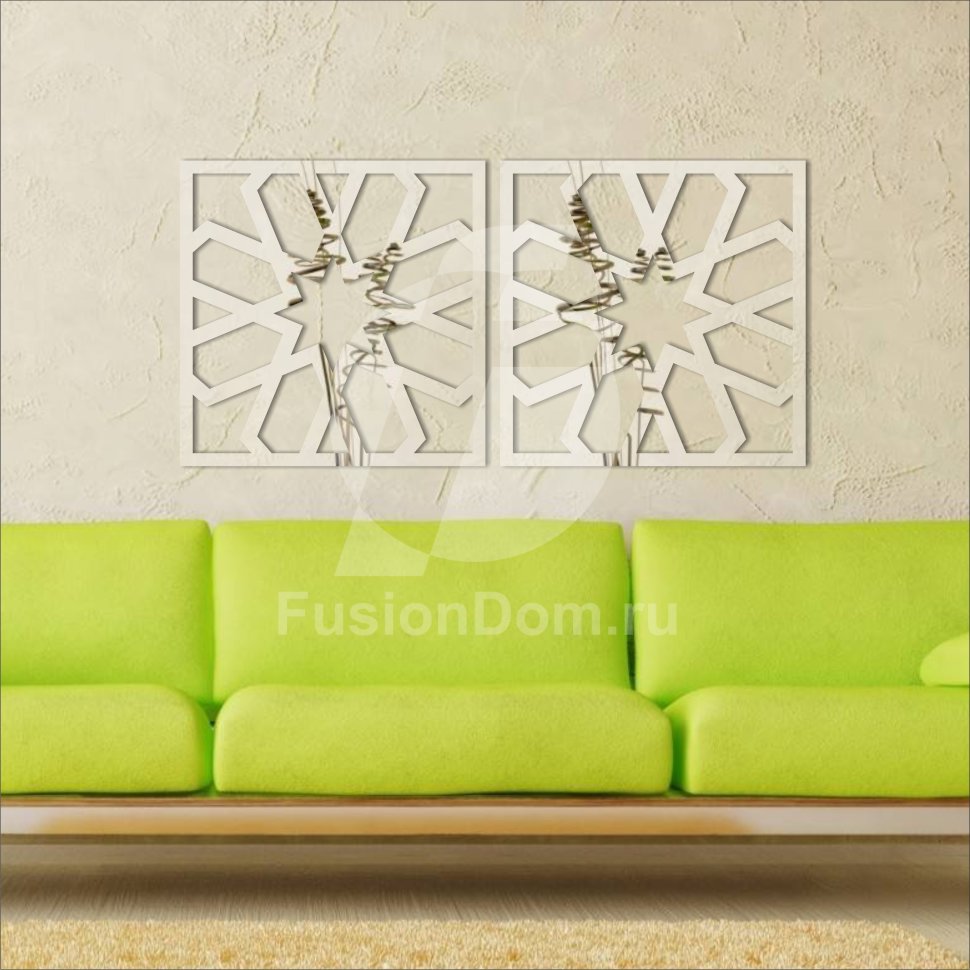 Декоративное акриловое панно Шестиконечная звезда