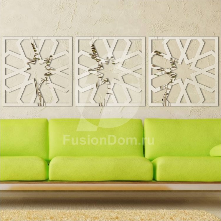 Декоративное акриловое панно Шестиконечная звезда