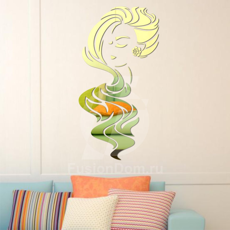 Акриловое зеркало Локоны