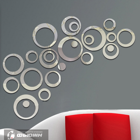 Акриловое зеркало Мыльные пузыри