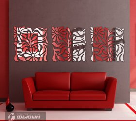 панно Цветочный квадрат