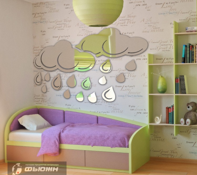 Акриловое Зеркало Тучки