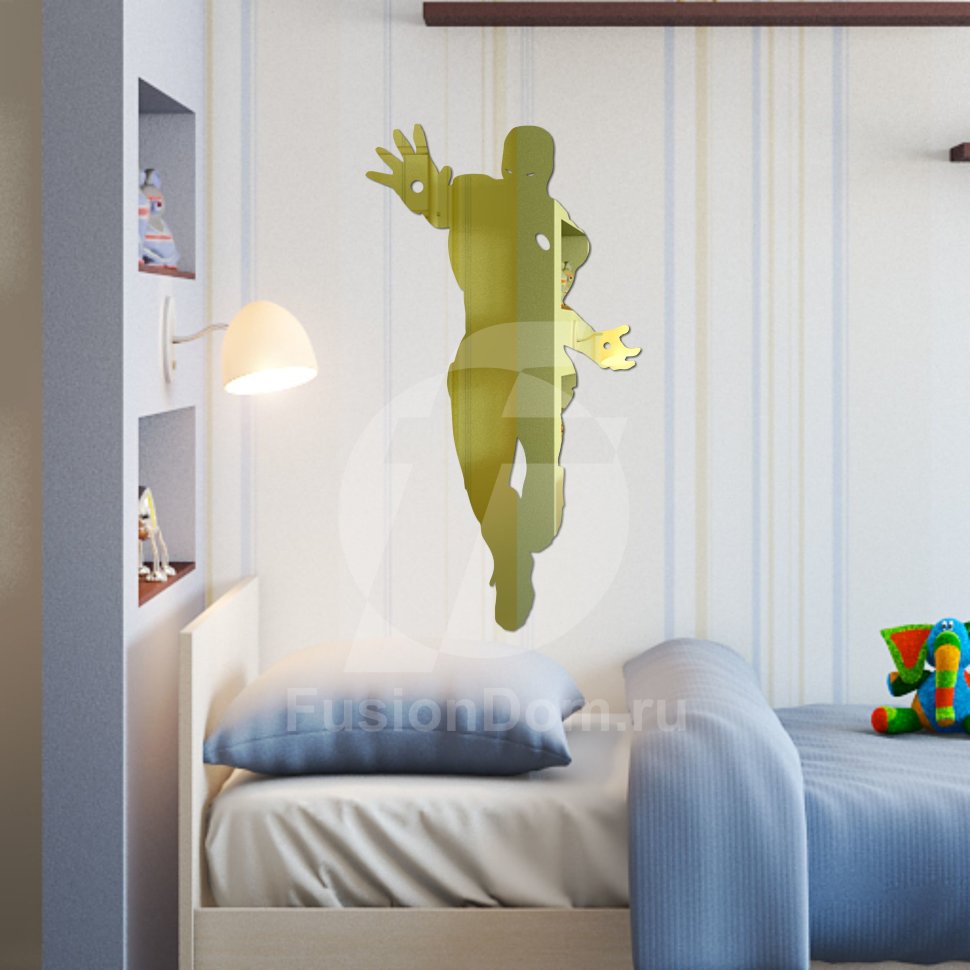 зеркало Железный человек золото