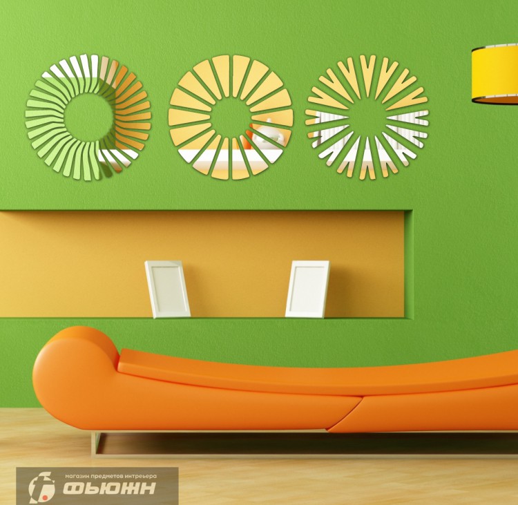 Декоративное акриловое панно Три круга