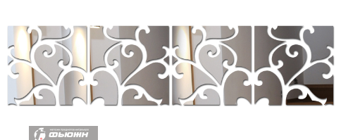 Декоративное акриловое панно Узорные ветви