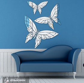 Зеркало Три бабочки