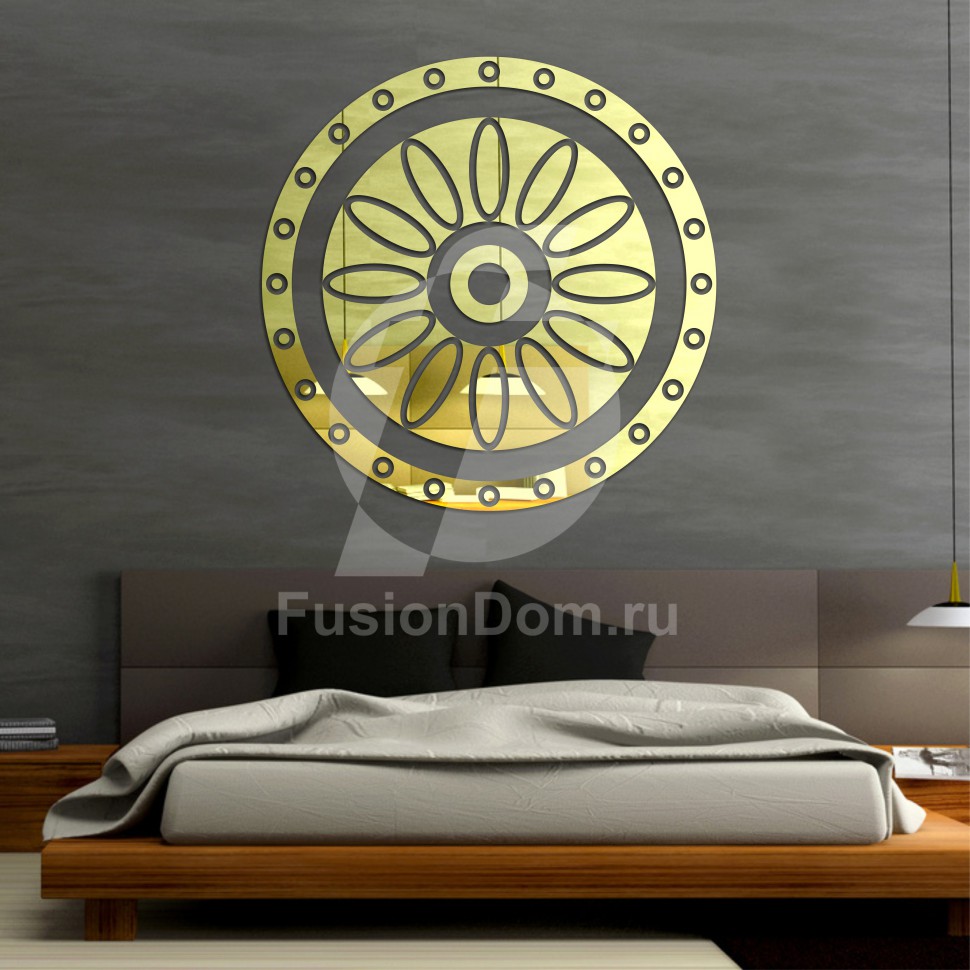 Акриловое зеркало Овальные узоры