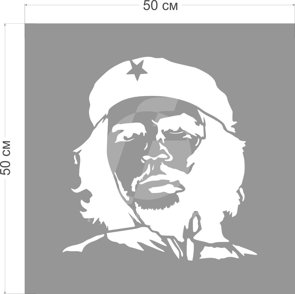зеркало Эрне́сто Че Гева́ра (Ernesto Che Guevara) размер