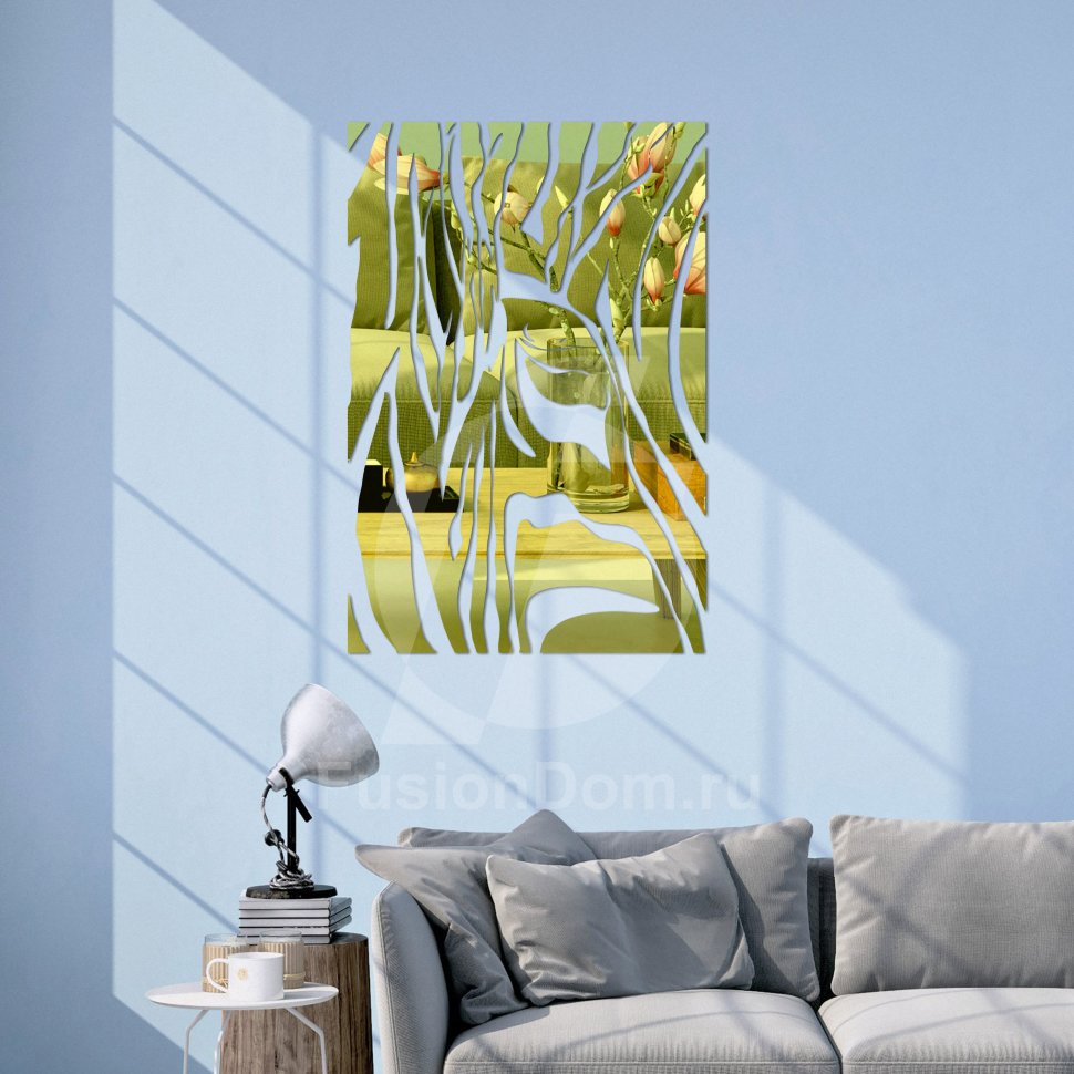 зеркало Зебра золото