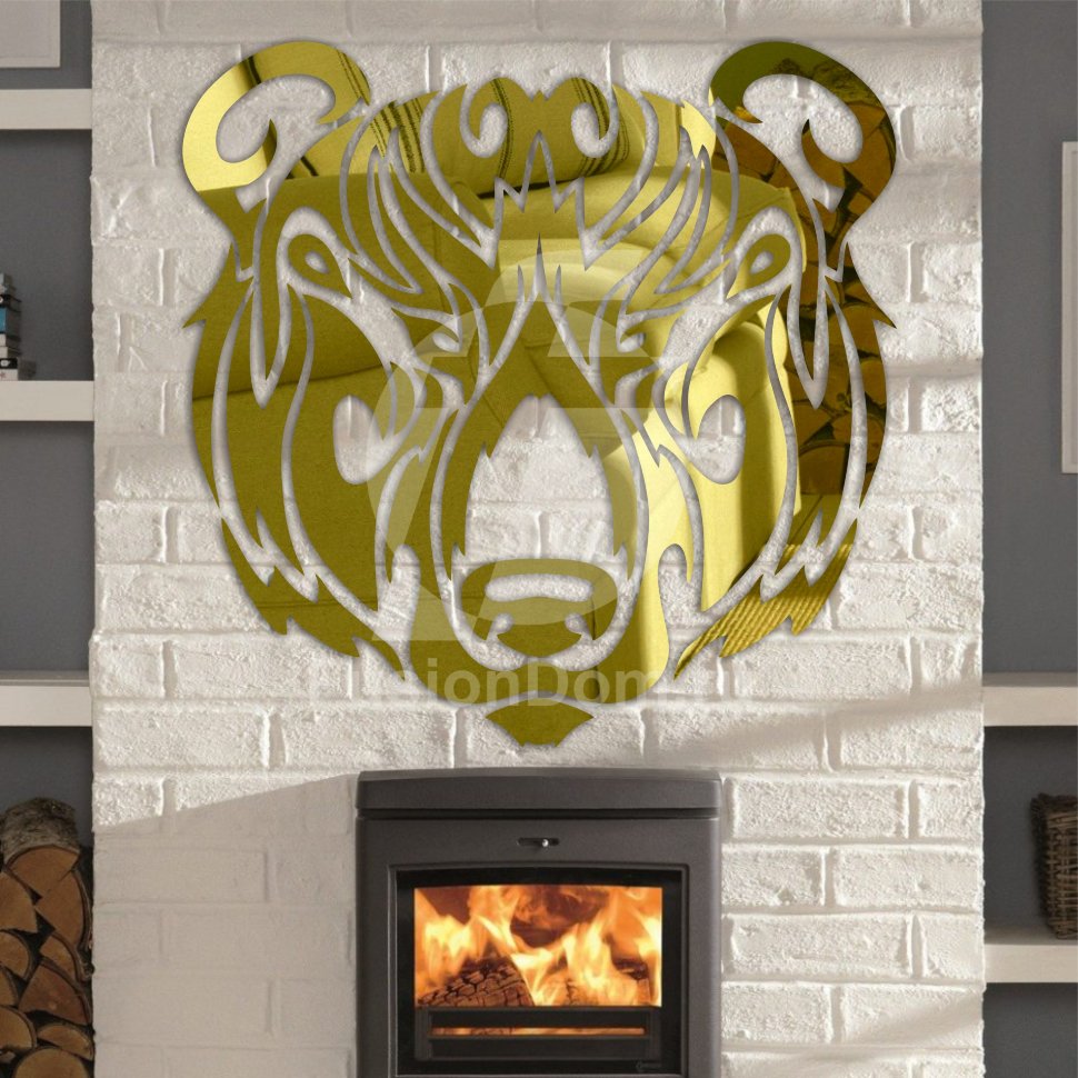 Акриловое Зеркало Медведь