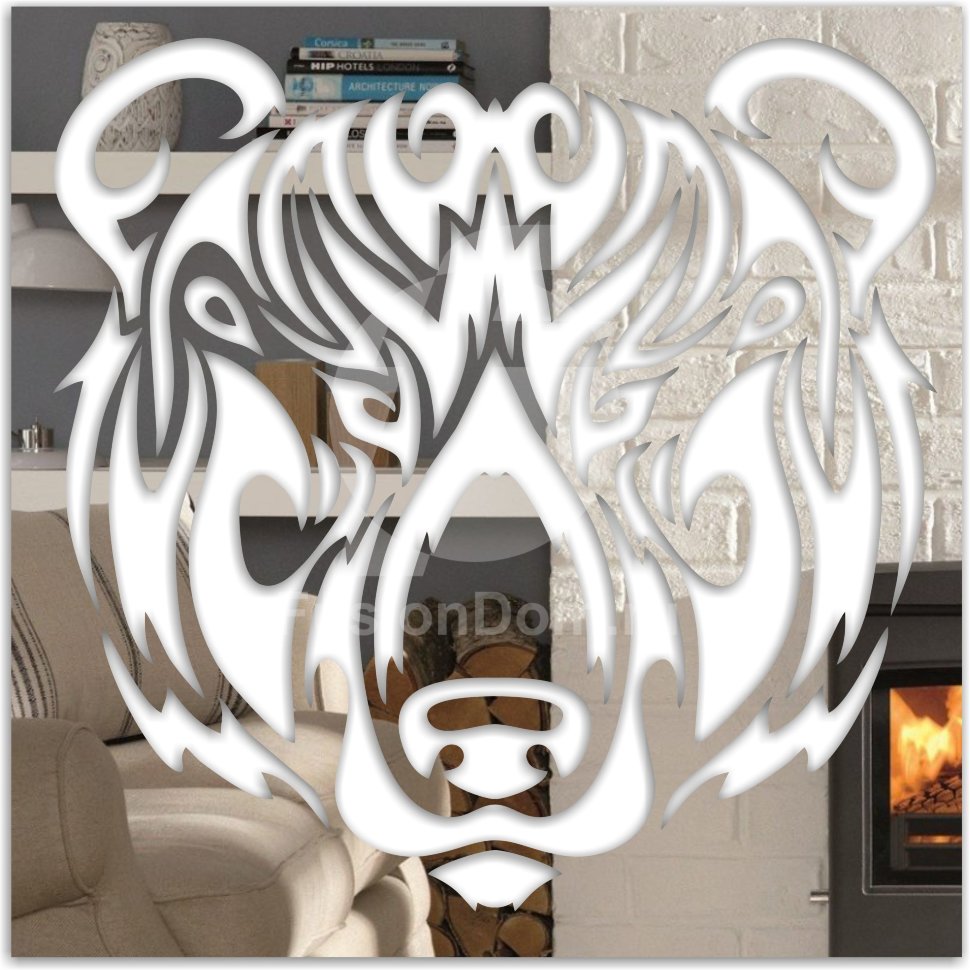 Акриловое Зеркало Медведь