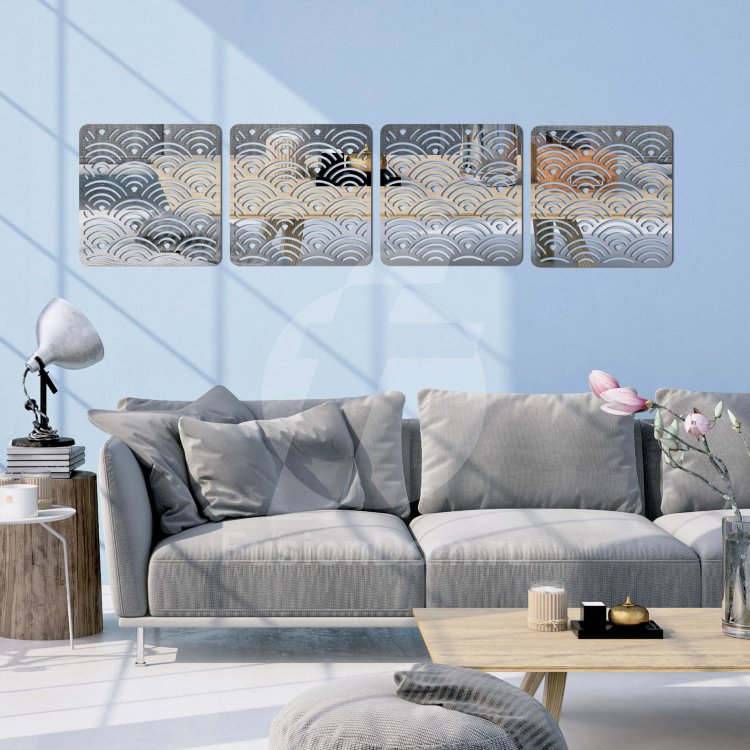 Декоративное акриловое панно Волны