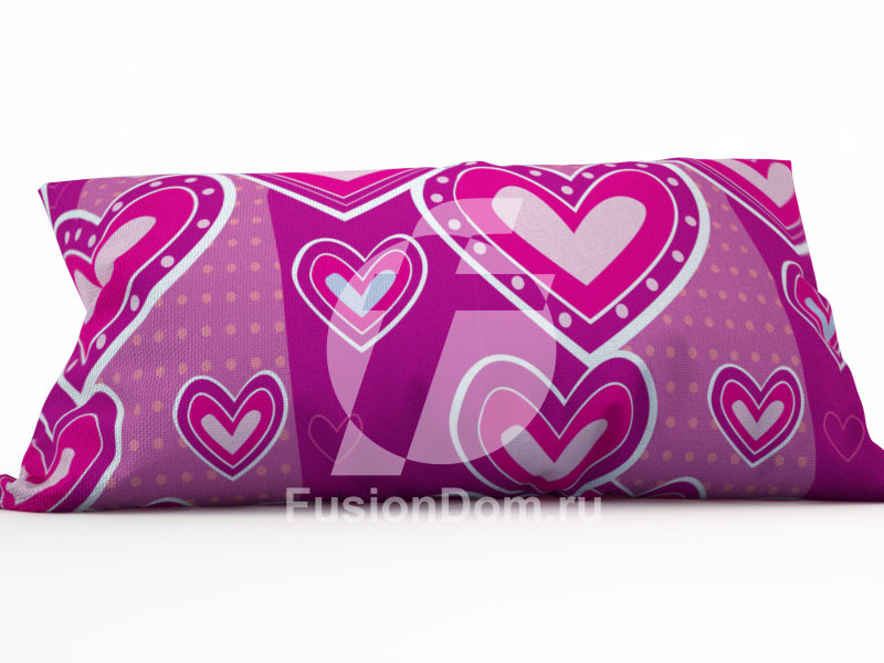 Акриловое Декоративная подушка "Розовая любовь"