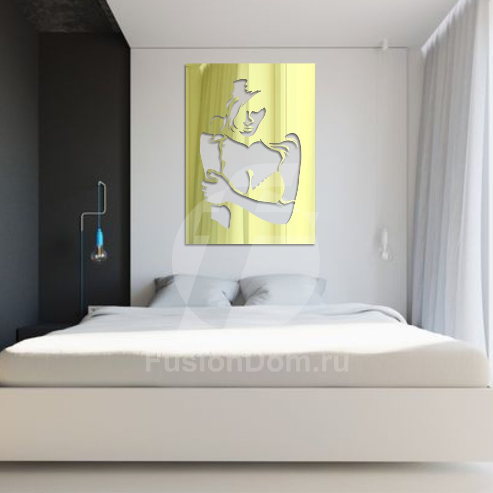 зеркало Девушка золото