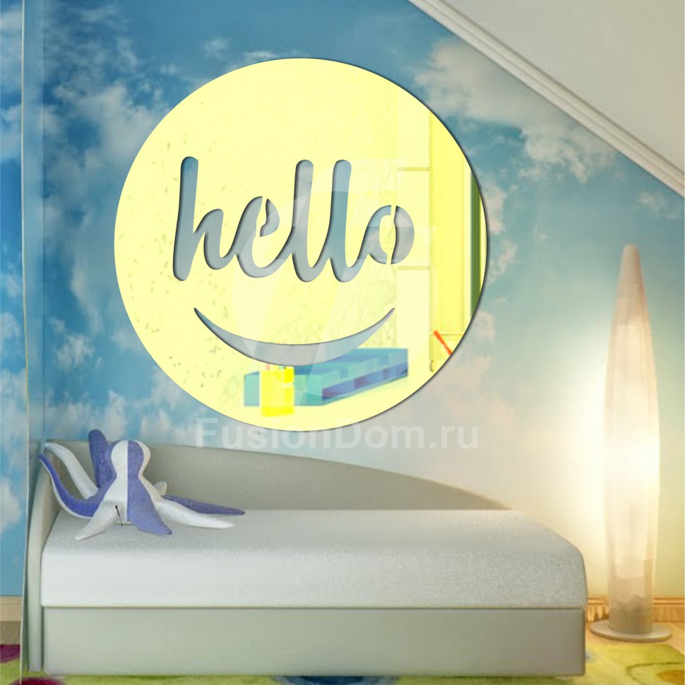 Акриловое Зеркало Hello