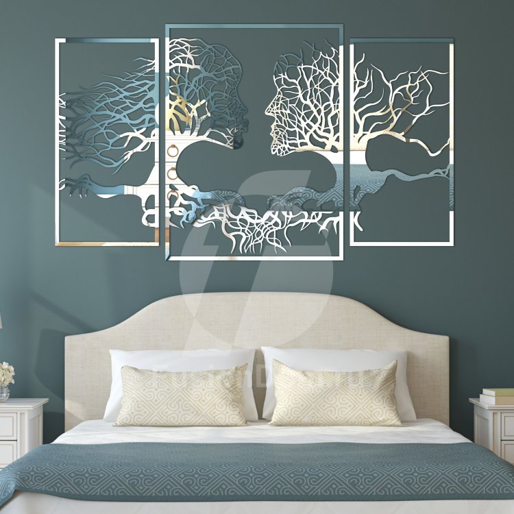 Декоративное акриловое панно Любовное дерево