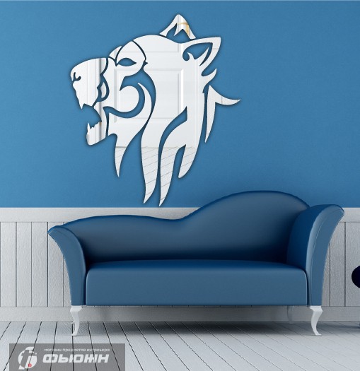 Акриловое Зеркало Тень волка