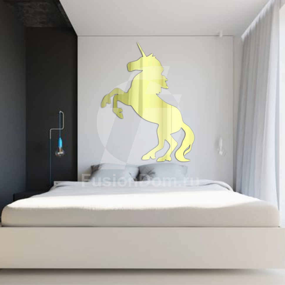 Акриловое Зеркало Единорог