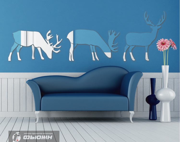 Акриловое Зеркало Олени