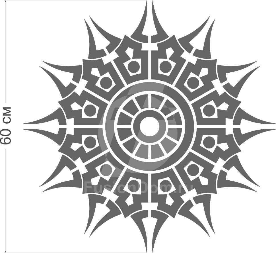 зеркало солнце размер