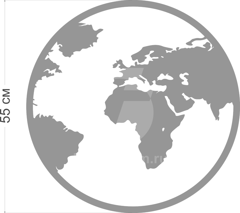 зеркало Земля размер