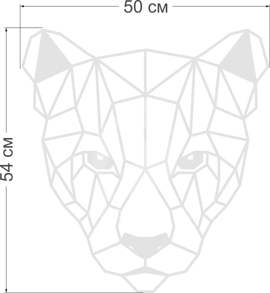 Акриловое зеркало Пума