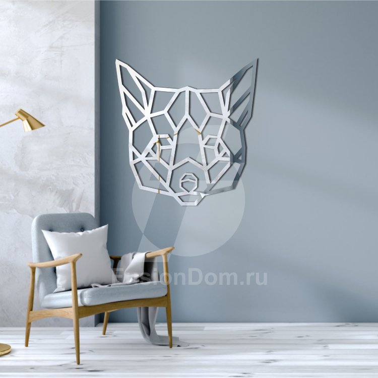 Акриловое зеркало Лиса геометрия