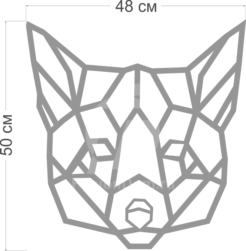 зеркало Лиса размер