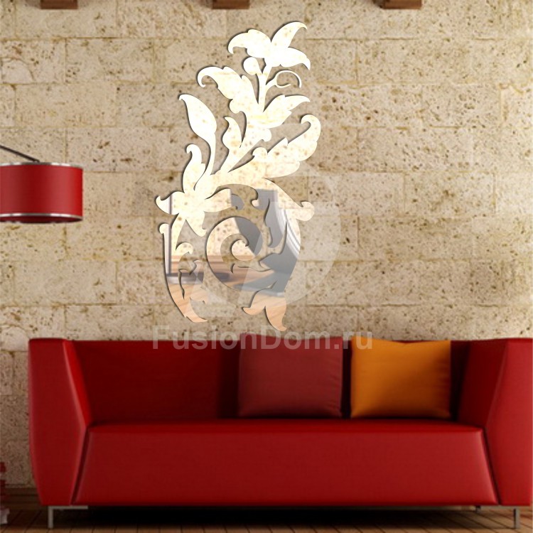 Акриловое Зеркало Цветочные узоры