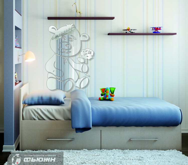 Акриловое Зеркало Милый мишка