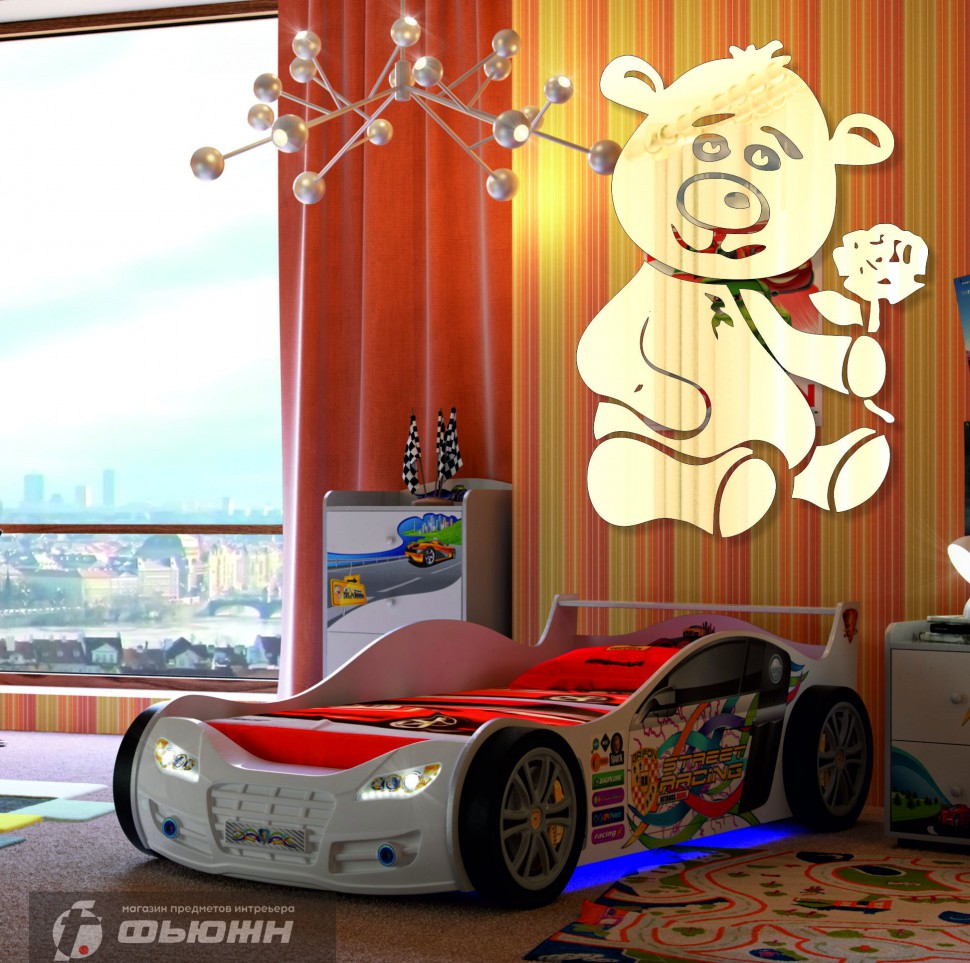 Акриловое Зеркало Милый мишка