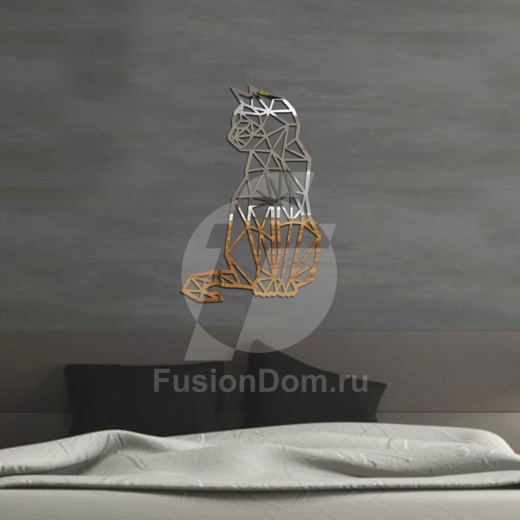 Акриловое зеркало Кошка