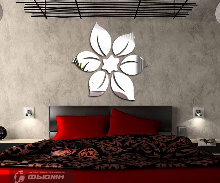 Акриловое зеркало Цветок