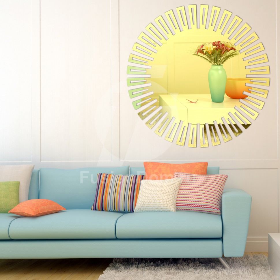 Акриловое Зеркало Резной круг