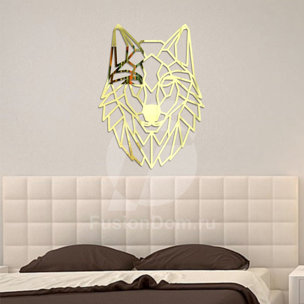 зеркало Волк золото