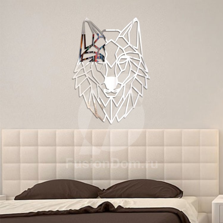 Акриловое зеркало Волк