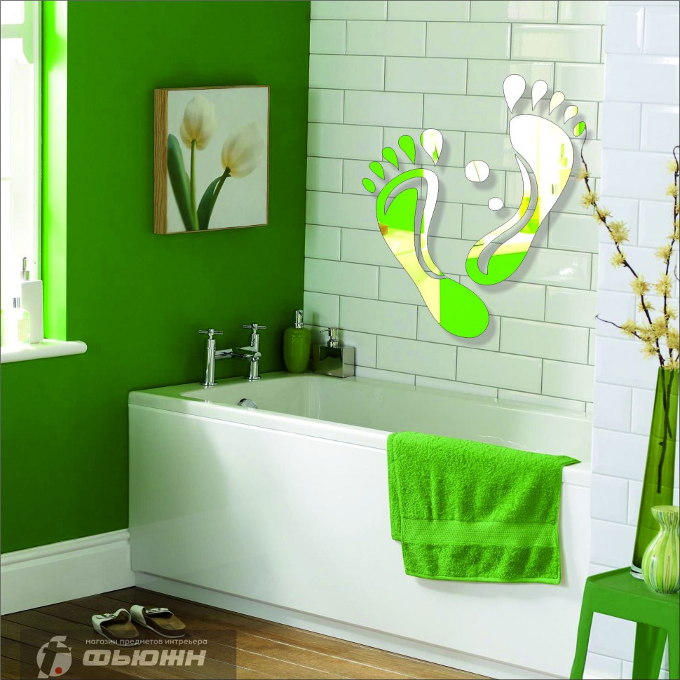 Зеркало Следы золото