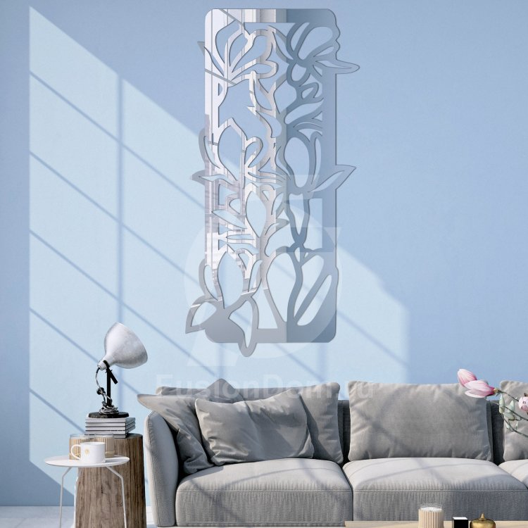 Акриловое зеркало Цветы распустились