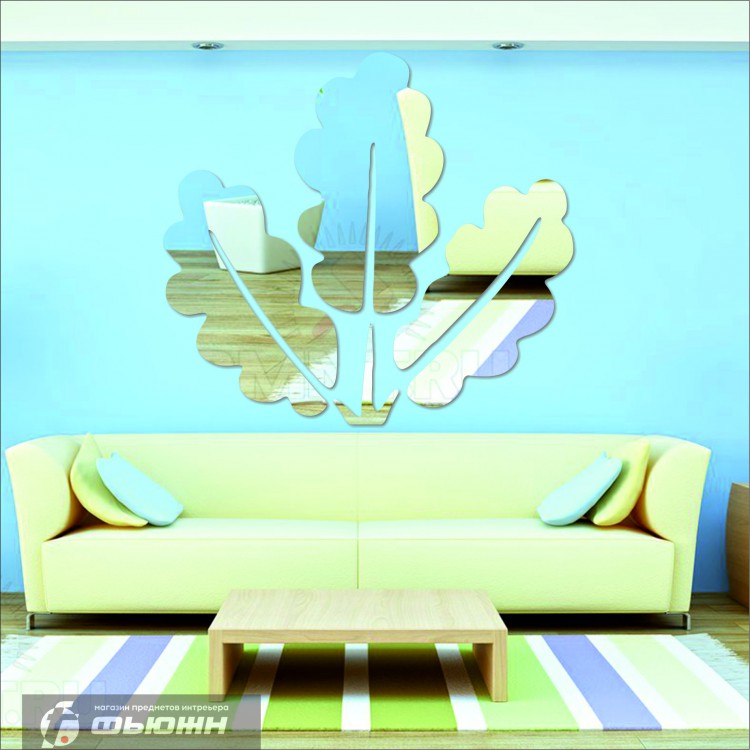 Акриловое Зеркало Листья
