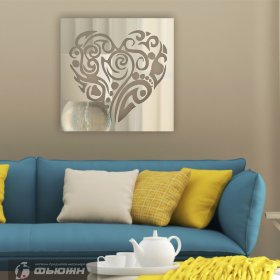 панно Цветочное сердце