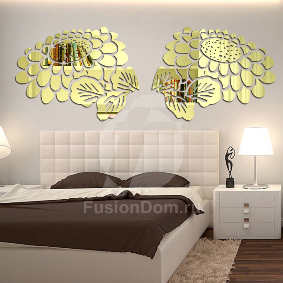 Акриловое зеркало Подсолнух