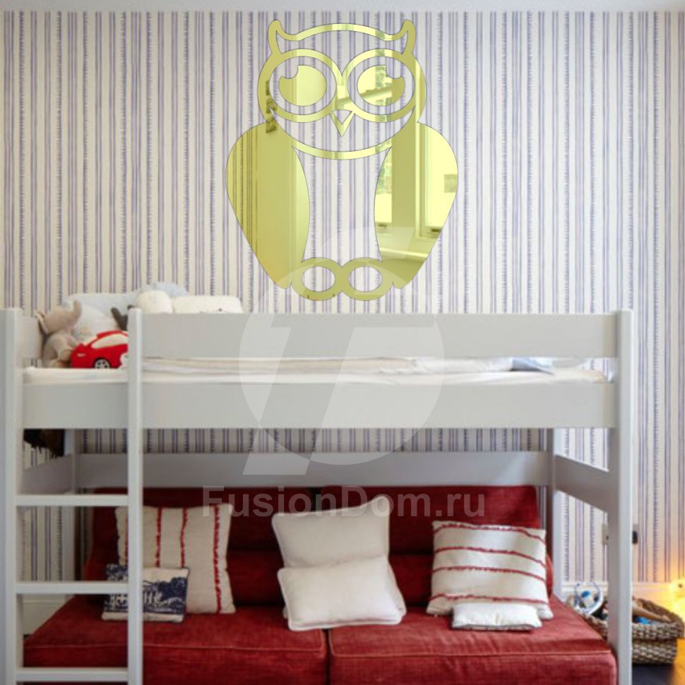 Акриловое зеркало Добрый совенок