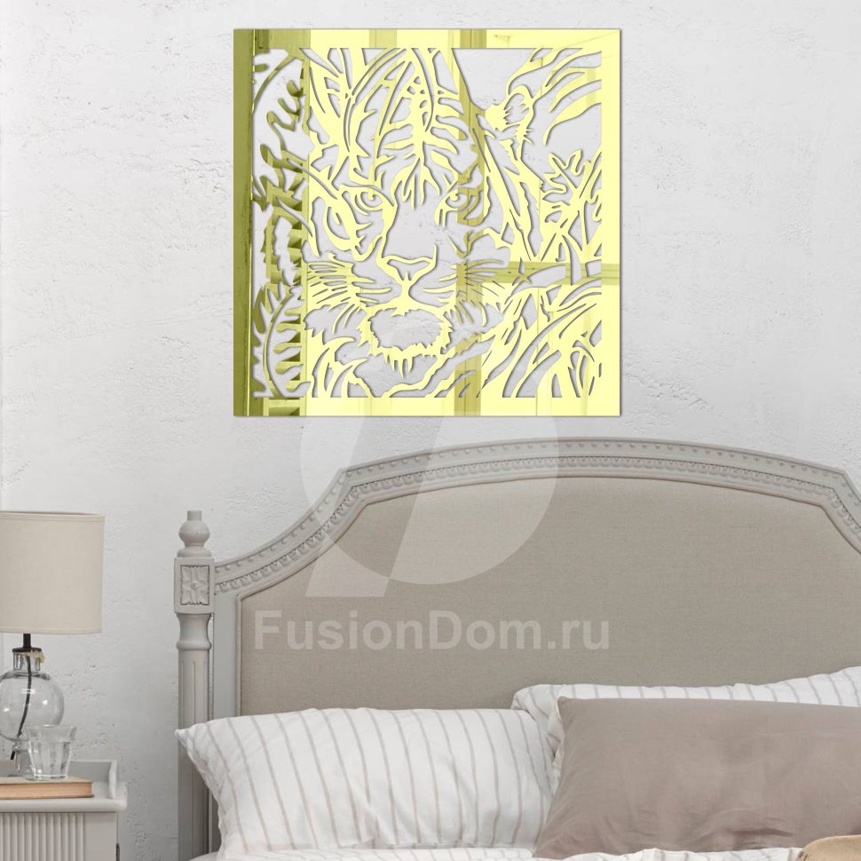 Акриловое зеркало Тигр на охоте