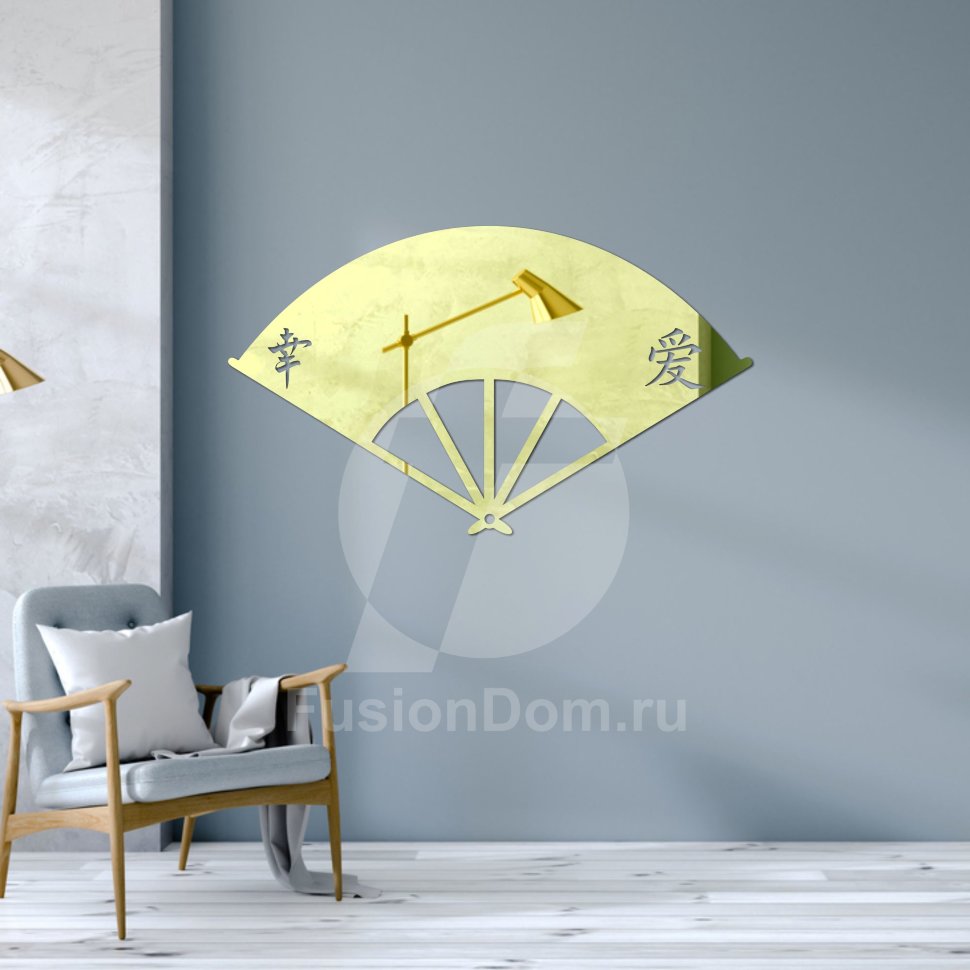 Зеркало Веер золото