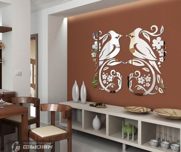 Акриловое Зеркало Птички